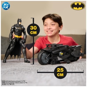 Masina de Jucarie Batcycle DC Comics Batman cu Figurina de 30cm, RC, pentru copii de la 4 ani - Img 5