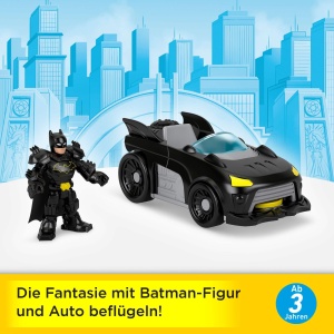 Masina de Jucarie Batmobile Fisher-Price cu Figurina Batman si Proiectile - Img 2