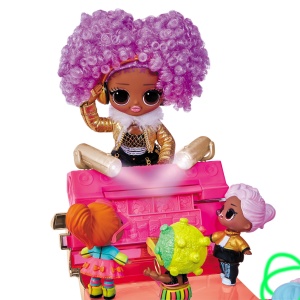 Masina de Jucarie L.O.L. Surprise 3-in-1 Party Cruiser - RosegoldRosa, cu Dans si Piscina - Img 7
