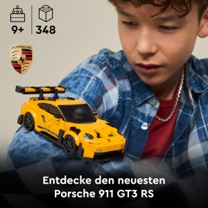 Masina de Jucarie LEGO Speed Champions Porsche 911 GT3 RS, 348 piese, cu Minifigurina - Img 2