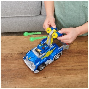 Masina de Jucarie PAW PATROL Chase cu Figurina Caine in Riter, 15 cm, Design Dragon - Img 2