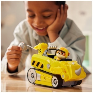 Masina de Jucarie Paw Patrol Jungle Pups - Vehicul Nashorn cu Figurina Rubble, 3 ani - Img 8