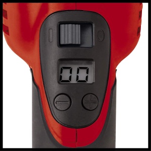 Masina de lustruit si slefuit Einhell CC-PO 1100/1E (1.100 W, pana la 3.500 min-1, electronica de viteza, blocare ax, aderenta cu velcro, incl. 1x atasament de spuma, 2x hota de lustruire sintetica, smirghel) - Img 6