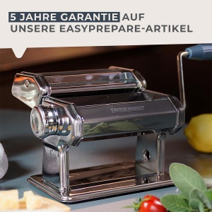 Masina de paste Fackelmann #easyprepare pentru paste delicioase - accesorii pentru foi de lasagna, tagliatelle si spaghete - inclusiv suport de masa si baza antiderapanta, alb/albastru-gri - Img 6