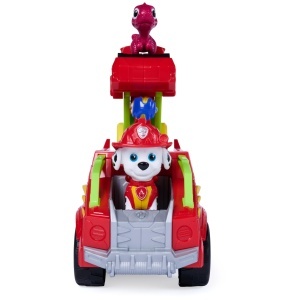 Masina de Pompieri Dino PAW PATROL Marshall cu Figurina, 20 cm, 2 Proiectile - Img 7