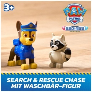 Masina de salvare PAW PATROL Chase cu figurine, 15 cm, cu mecanism de retragere - Img 3