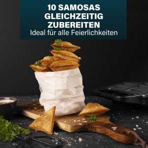 Masina de Snack-uri Princess Samosa, 700W, 10 Snacks, 24.5 cm x 19 cm - Img 8