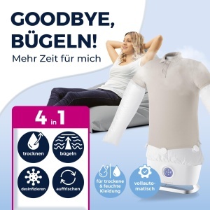 Masina de spalat rufe CLEANmaxx cu functie de abur, 1800 W, automata - Img 2