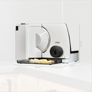 Masina de taiat electrica ritter compact 7, inox, putere mare, taiere precisa - Img 6