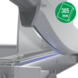 Masina de taiat hartie Leitz Precision Home Office A4 90190000 10 coli tehnologie EdgeGlow lama otel inoxidabil - Img 3