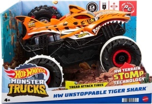 Masina de teren radio-controlata Hot Wheels Monster Trucks Tiger Shark, 115, 9.7 kmh - Img 6