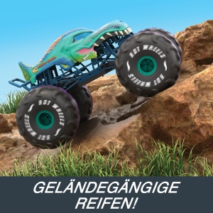 Masina de Teren Radiocomandata Hot Wheels Mega-Wrex 16, 60 cm, Multi-suprafata - Img 5
