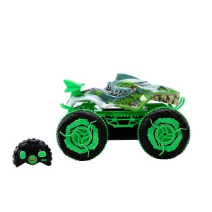 Masina de teren radiocomandata Hot Wheels Monster Trucks Great Bite, 115, cu roti Mutant Grip - Img 5