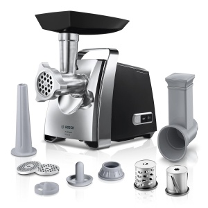Masina de tocat electrica Bosch ProPower MFW67440, 2000 W, 3 accesorii, negrusilver