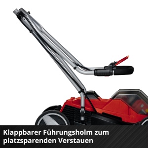 Masina de tuns iarba cu acumulator Einhell GE-CM 36/33 Li Kit Power X-Change (36 V, latime de taiere de 33 cm, pana la 250 m2, colector de iarba de 30 L, inaltime de taiere de 25-65 mm, inclusiv 2 baterii de 2,5 Ah + 2 incarcatoare) - Img 7