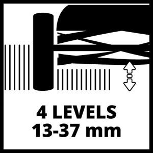 Masina de tuns iarba de mana Einhell GC-HM 300 (pana la 150 m2, latime de taiere de 30 cm, ax de tuns iarba cu rulmenti cu bile cu 5 lame din otel de inalta calitate, reglare inaltime de taiere in 4 trepte 13-37 mm, colector de iarba de 16 l), multicolor - Img 12