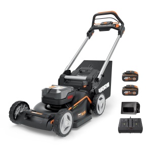 Masina de tuns iarba WORX WG749E, 40V, motor puternic, 46cm, negru