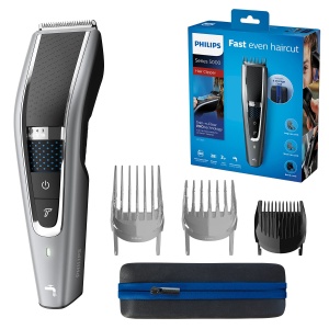 Masina de tuns Philips Series 5000 HC565015, lame din otel inoxidabil, 28 setari lungime, utilizare fara fir 90 min