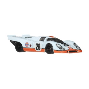 Masina Die-Cast Hot Wheels Porsche 917 K 164 cu Roti Real Riders si Caroserie Metalica - Img 4