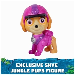 Masinuta de Jucarie PAW PATROL Jungle Pups cu Figurina Skye, Transformabila, pentru Copii 3 - Img 8
