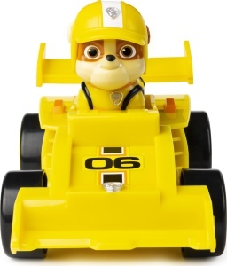 Masinuta de Jucarie Spin Master PAW Patrol - Rubbles Race Go Deluxe cu Figurina Rubble - Img 7