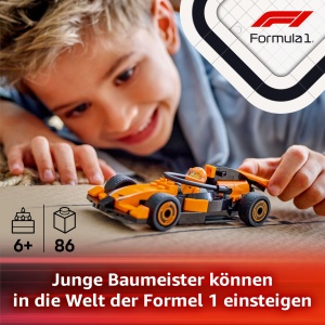 Masinuta LEGO City F1 McLaren 60442 - Set de Constructie cu 86 Piese pentru Copii de la 6 Ani - Img 2
