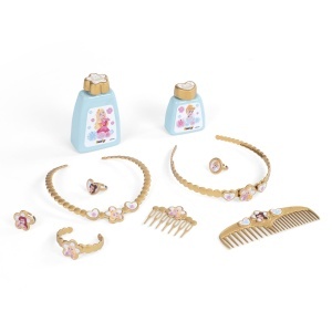 Masuta de Frizerie Disney Princess Smoby cu Oglinda, Hocker si Accesorii, 49 x 36 x 94 cm - Img 4