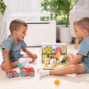Melissa Doug Blockables Set Ferma 56 Piese Constructie Creativa FSC - Img 2