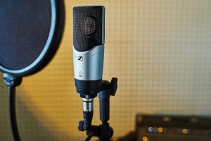 Microfon cu diafragma mare MK 4 - Condensator, metal, aur 24K - Img 3