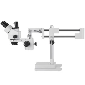 Microscop stereo VEVOR 35X-90X Trinocular Zoom rotire 360deg lentile din sticla optica - Img 3