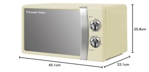 Microunde Russell Hobbs RHMM701C 700W 17L Crem Functie de Dezghetare - Img 10