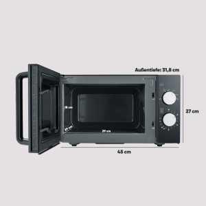 Microunde Severin MW 7761 Negru-Argintiu 800W Fara Rotisor - Img 5