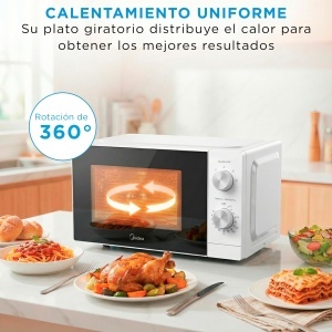 Mikroonda Midea MMO-MMP01MZES, 20L, 700W, Alb - Img 8