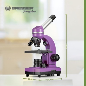 Mikroscop Bresser Junior BIOLUX SEL, violet, cu accesorii si zoom Barlow - Img 6