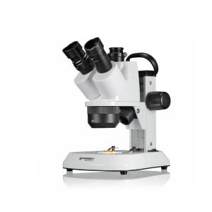 Mikroscop stereo Bresser Analyth STR Trino 10x-40x cu iluminare LED si maner - Img 1