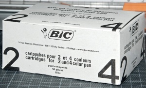 Mina BIC 4 Culori, 50 buc, documentencte, 0.4 mm, albastru - Img 4