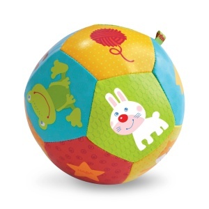 Minge HABA Babyball Tiere - Minge moale pentru copii de la 6 luni, cu motive de animale - Img 4