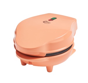 Mini aparat de facut vafe Bestron AMW500PE 10cm antiaderent portocaliu - Img 2