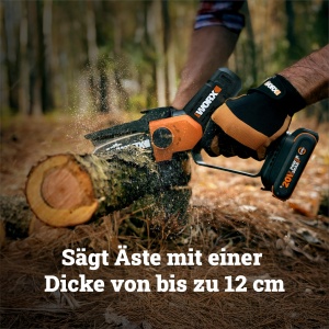 Mini ferastrau electric WORX WG326E.9, 20V, 12 cm, greutate 1.58 kg - Img 2