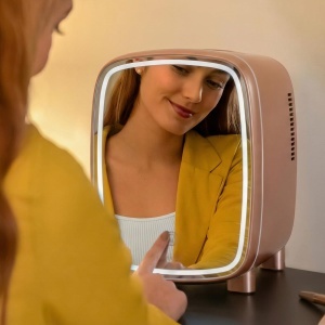 Mini Frigider Cecotec CoolingBeauty 4000 Mirror Rose, 4 L, racire pana la 5 C, LED - Img 4