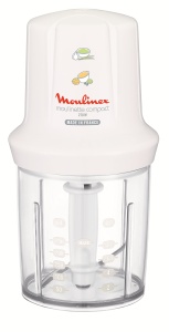 Mini tocator electric Moulinex DJ300110, 270W, 0.6L, alb