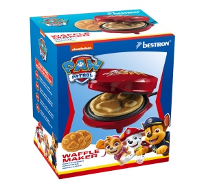 Mini Waffeleisen Paw Patrol, 550W, 10cm, Culoare Rosie - Img 5