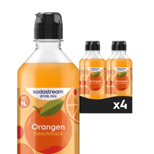 Mix pentru bauturi Sodastream Orange, 4 x 440 ml, gust intens de portocale