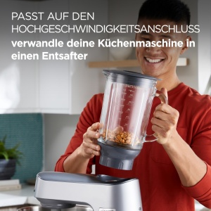 Mixer cu sticla Kenwood KAH359GL, 1.6L, rezistent la caldura, AnthrazitSilver - Img 5