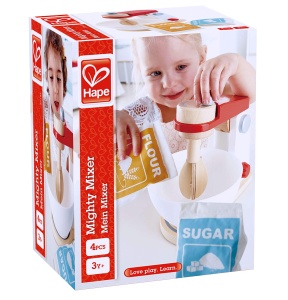 Mixer de jucarie Hape E3147 din lemn alb pentru creativitate - Img 6
