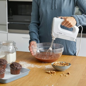 Mixer de mana Bosch CleverMixx MFQ24200, 400 W, 4 viteze, alb - Img 5