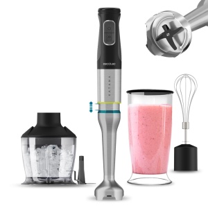Mixer de mana Cecotec Katana 12 Chop G. 1200 W putere, Perreo Move, 21 viteze, functie turbo, negruTitan, protectie impotriva stropilor, tija XL, textura de prindere, set de accesorii - Img 1