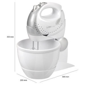 Mixer de mana Clatronic HMS 2739, 250W, 5 viteze, cu bol rotativ, alb - Img 5