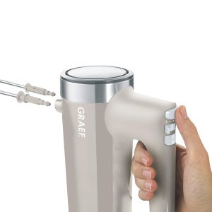 Mixer de mana GRAEF HM508, 600W, 7 viteze, culoare taupe - Img 2