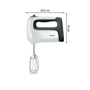 Mixer de mana Tefal PrepMix HT4611 500W AlbNegru Turbo 5 viteze - Img 3